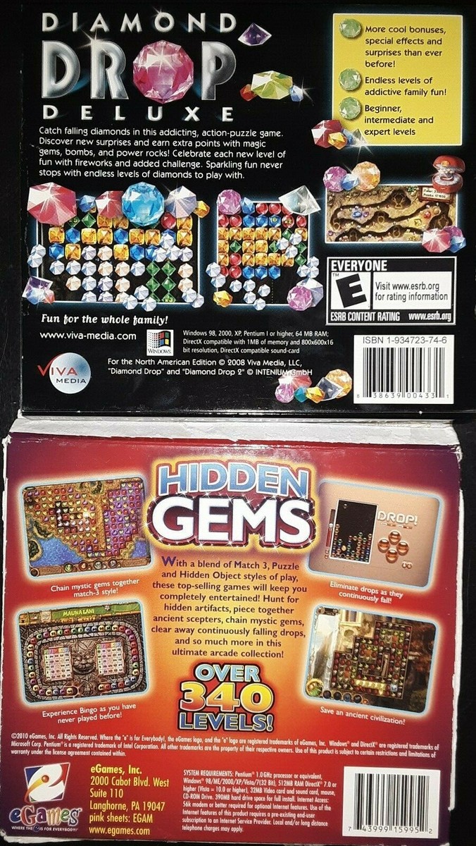 Jeu DIAMOND DROP 2 - Version PC / Windows - Neuf Sous Blister