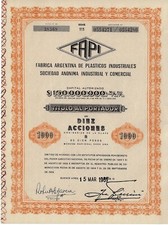 FAPI Fabrica Argentina de Plasticos Industriales Sociedad Anonima Industrial Y C