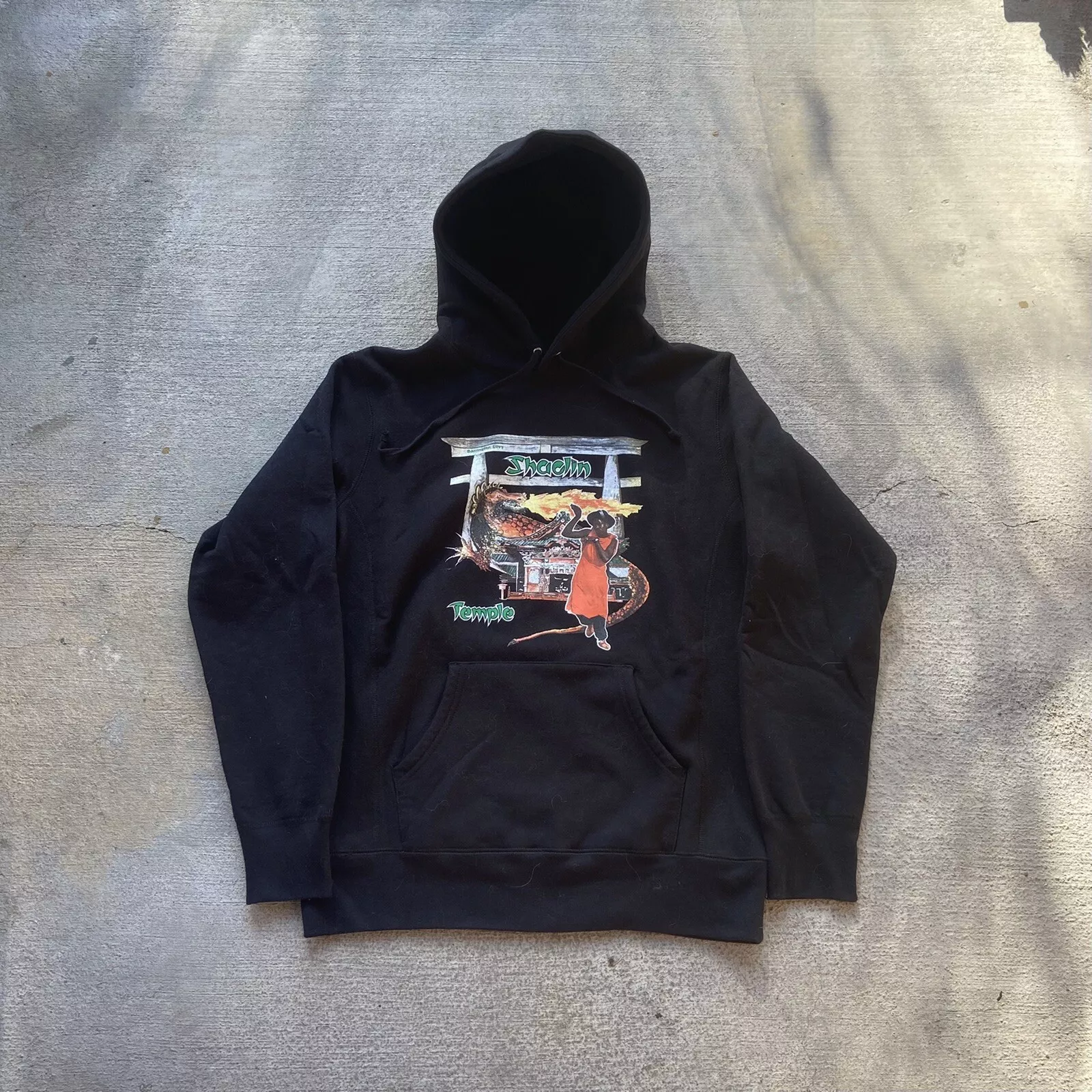 Sweat shirt à capuche temple Supreme Barrington Levy Jah Life Shaolin taille moyenne