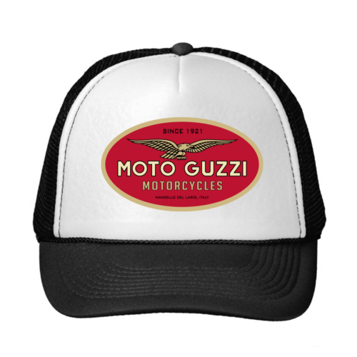 Cappellino Snapback Trucker Moto Guzzi Italia logo idea regalo - Afbeelding 1 van 2