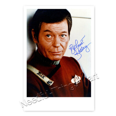 DeForest Kelley / Dr. McCoy (1920 1999)  aus Star Trek  Autogramm [AK1] 