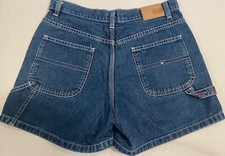 Tommy Hilfiger Jeans Denim Shorts Womens 30 Carpenter Medium Wash Retro
