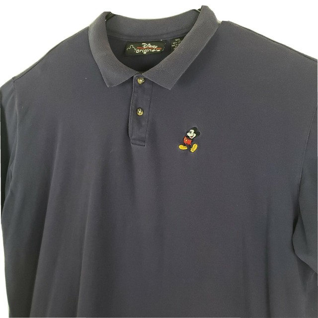 Disney Originals Mens XXL 2XL Mickey Mouse Polo Golf Shirt Purple Short