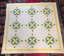 Beautiful Antique Tulip Appliqu Quilt