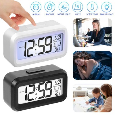 Wecker Digital Alarm Clock LED Zeit Temperatur Laut Kalender Schlummerfunktion