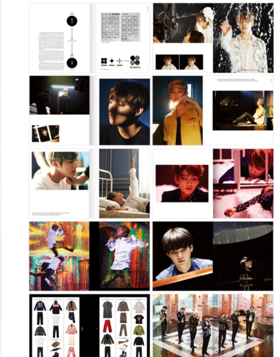 BTS Wings Concept Book Limited Edition + Random Lenticular Card | eBay