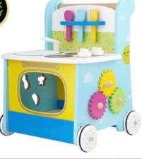 Early Learning Centre 139155 Wooden Diner Kitchen Red For Sale Ebay