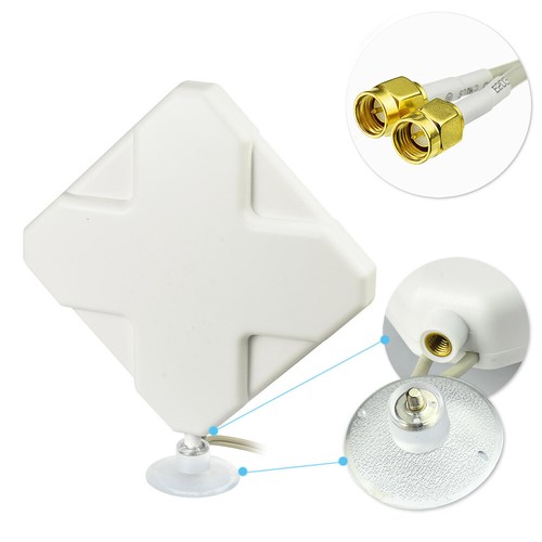 4G SMA LTE Antenna 2m Cable + 2pcs SMA to TS9 Adapter for 2G 3G 4G LTE Router - Afbeelding 5 van 12