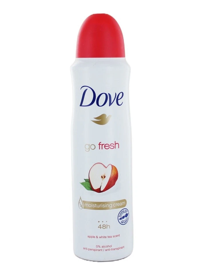 6 x Dove Apple & White Tea Antiperspirant Deodorant Spray, 150 ml/5.07 oz - Image 4 of 4