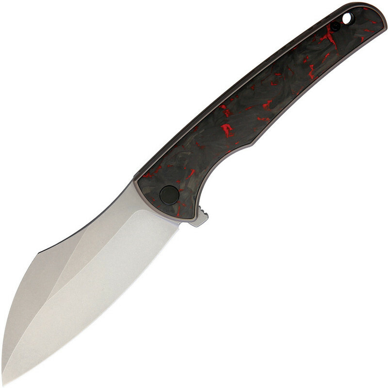 New New VDK Knives Vice Linerlock Red CF VDK034