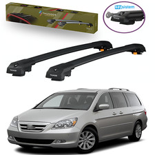 Roof Rack Cross Bars For Honda Odyssey 2006–2010 Black Aluminum Pair 220 LB