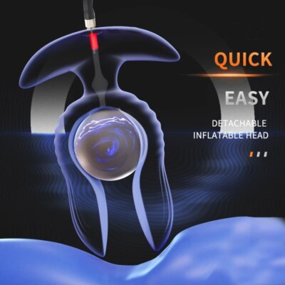 Inflatable Anal Plug Vibrador Prostate Massage Butt Plug Anal Dilator  Control