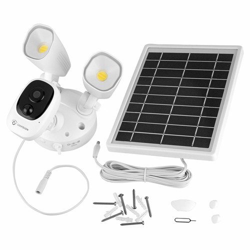 WLAN Akku Überwachungskamera mit Flutlicht Strahler Solar Außenkamera Solarpanel - Bild 9 von 9