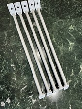 16in Wire Shelf Support Brackets for 12in Deep Closet Shelving 5 Pc White Metal