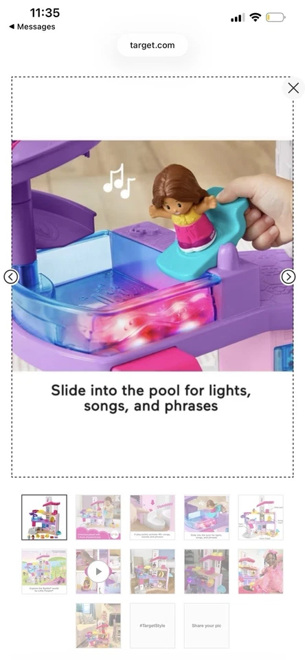 Fisher-Price Little People Barbie Little Dreamhouse Interactive Playset - Image 4 of 4