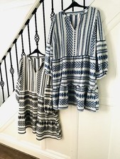 2 Aztec Floaty/ Holiday Dresses From George Size 24 both Bnwot bargain for both 