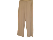 Womens Beige Unbranded Casual Pants. 12P. 100 Polyester. Lined. Petites.