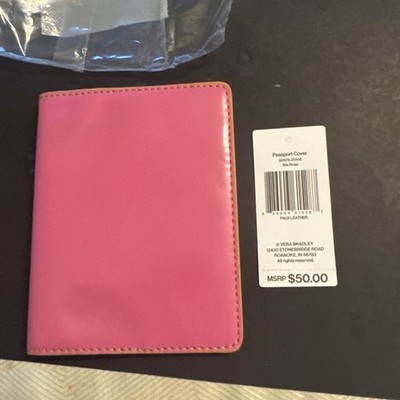 Vera Bradley Passport & Vaccine Wallet Case Holder NWT Ibis Rose