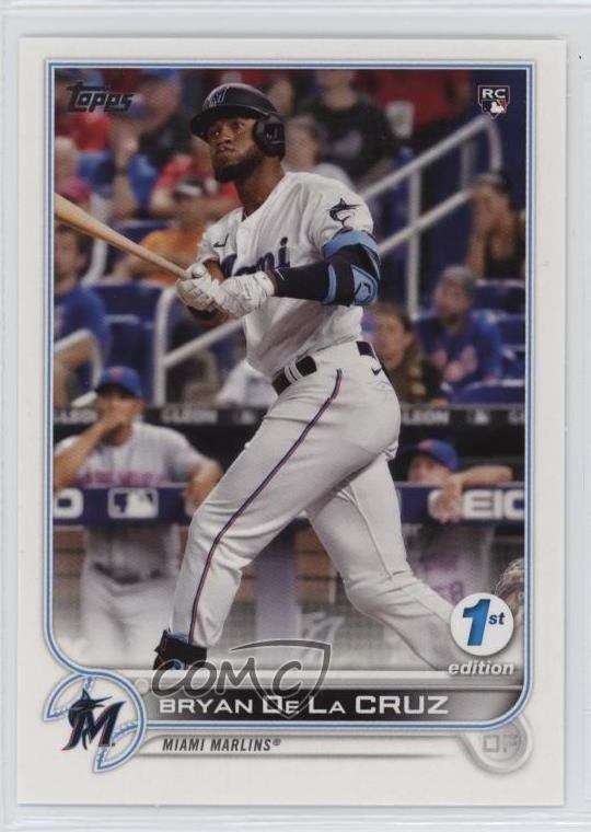 2022 Topps Series 1 1st Edition Bryan De La Cruz #22 Rookie RC j5y