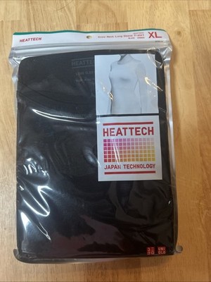 Uniqlo HEATTECH Crew Neck Long Sleeve T-shirt in Black women (extra large)