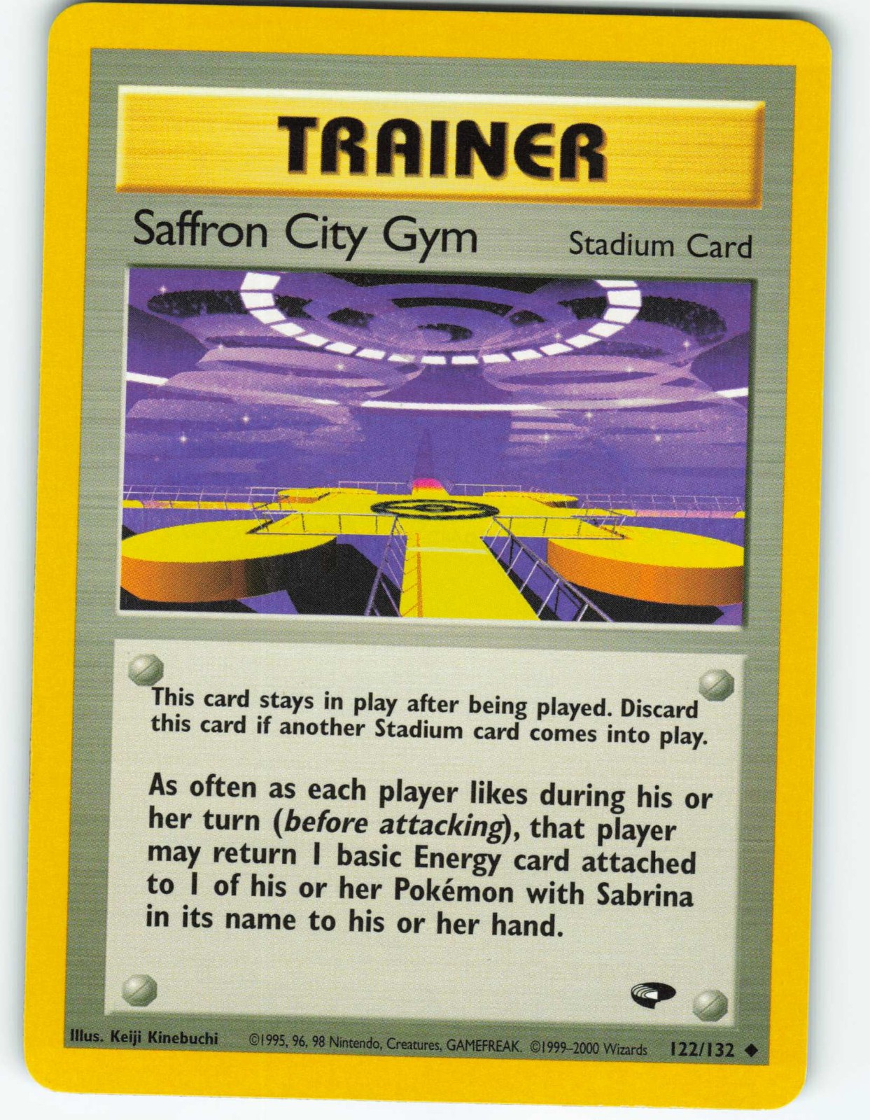 Saffron City Gym - 122/132 Gym Challenge - Pokémon TCG - 2000