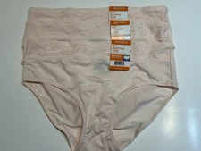 NWT 3 Pairs Warners No Pinching No Problems Hipster Panties RU7401P  Size XL 8