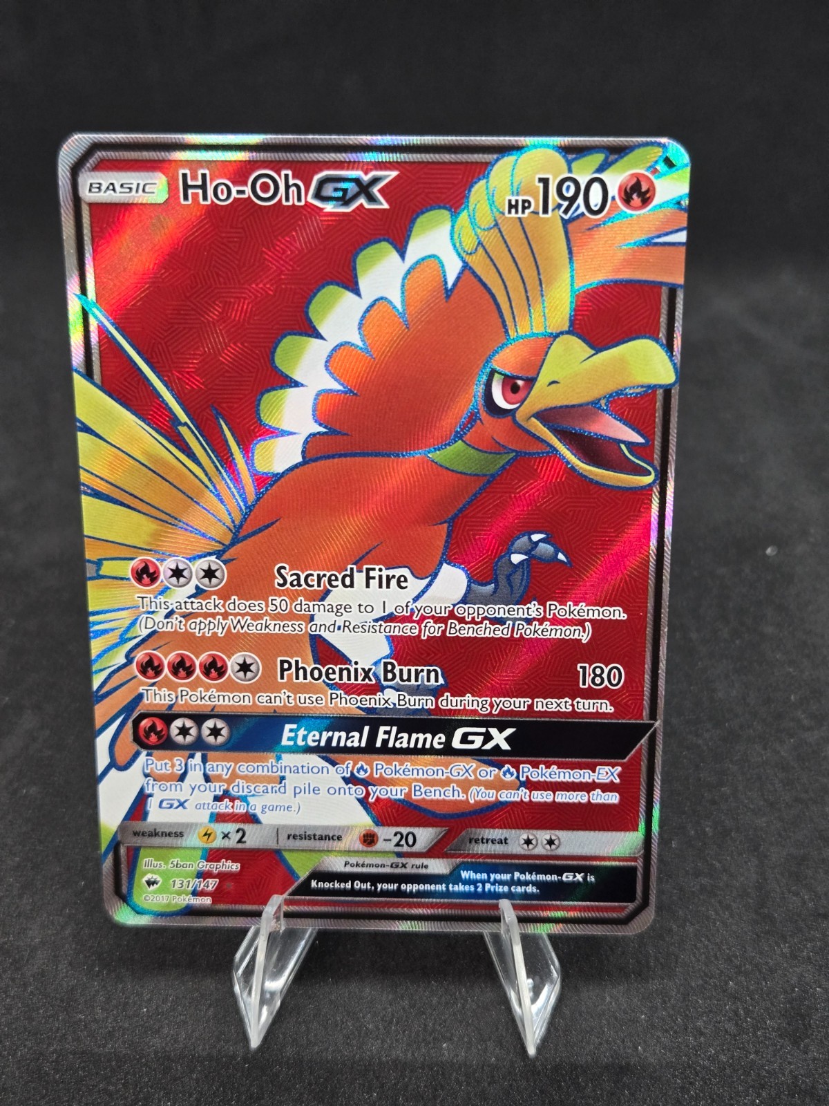 Ho-Oh GX (Full Art) x1- Burning Shadows 131/147 LP (Pokémon)