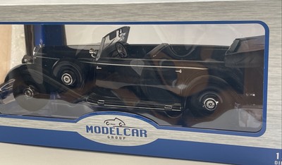 Modellauto Mercedes Benz 770 W150 Cabriolet Straßenauto Diecast schwarz MCG 18207 1:18