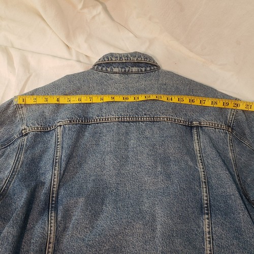 Vintage High Sierra Men's Blue Jeans Denim Coat Jacket w/ Warm Lining - Size Med - Picture 23 of 24