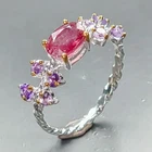 Jewelry ring Natural Tourmaline Ring 925 Sterling Silver Size 7 /R466751