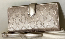 FOXER GOLD LEATHER BIFOLD WALLET