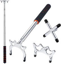 Retractable Billiards Cue Snooker Pool Bridge Stick with 3 Pieces Removable Brid