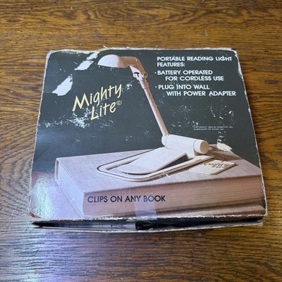 VTG 80's Mighty Lite By Mobilite Portable Reading Light NOS in Box Tested