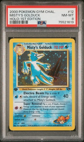 Misty's Golduck (1st Edition) graded PSA 8 for sale on eBay