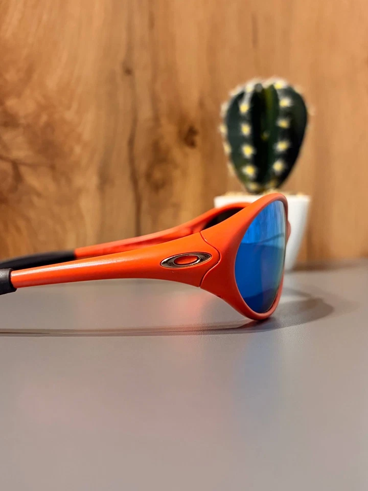 Vintage Oakley Piet Straight Jacket Sunglasses Orange Outdoor eye redux . minute - image 3 of 4