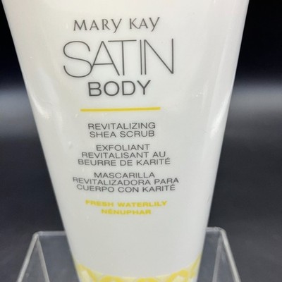 MARY KAY SATIN BODY~FRESH WATERLILY~REVITALIZING SHEA SCRUB~LIMITED EDITION!