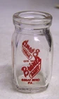 Vintage Brant's Dairy Farm GLASS Single CREAMER MILK BOTTLE Great Bend Pa.