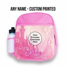 Personalisierter individueller Name Prinzessin Design Kinder Rucksack-Schultasche Jungen Mädchen 23