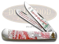 Case xx Knives Trapper Merry Christmas Peppermint Corelon Stainless CAT-MC/PM