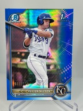 2022 Bowman Prospects Peyton Wilson Blue Border /150 #BP-85 KC Royals
