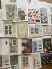 GB UK 18 different FDC covers all with blocks / miniature sheets