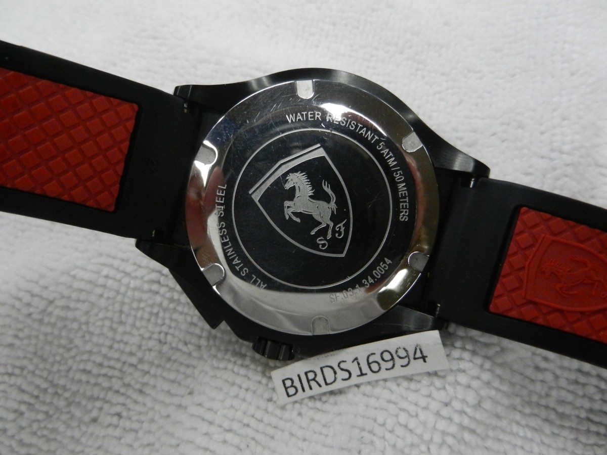 Scuderia Premium Model Ferrari Watch Race Day Analog Chronograph 
