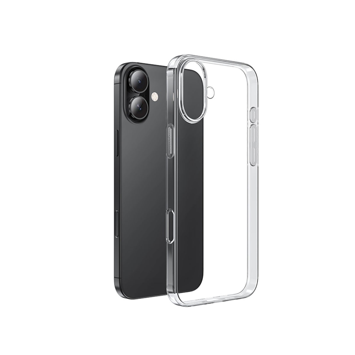 Coque iPhone 16 Plus antichoc et transparente pour charge sans fil