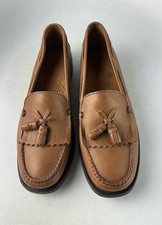 G.H. Bass Co. Weejuns Marietta II Brown Leather Kiltie Tassel Loafers Sz 8 M