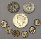 $2.60 Face Value 90% Silver Coin Lot US Mint Junk Bullion Peace Dollar P-7iF