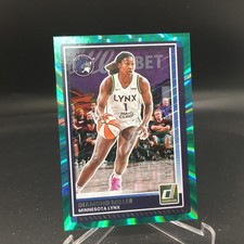 Diamond Miller 2025 Donruss WNBA Teal Laser 17 #/125 Minnesota Lynx