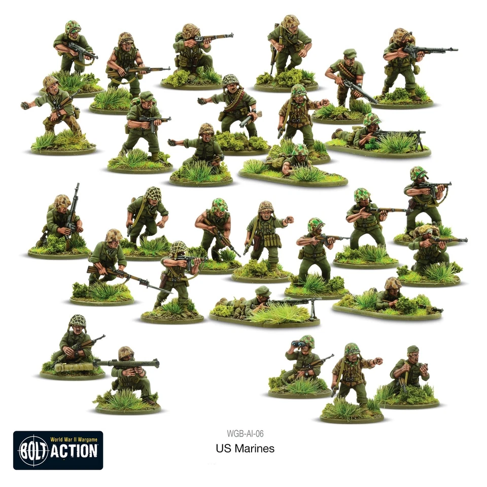 Warlord Games Bolt Action  US Marine Corps PLASTIC BOX WLG WGB-AI-06 - Image 4 of 4