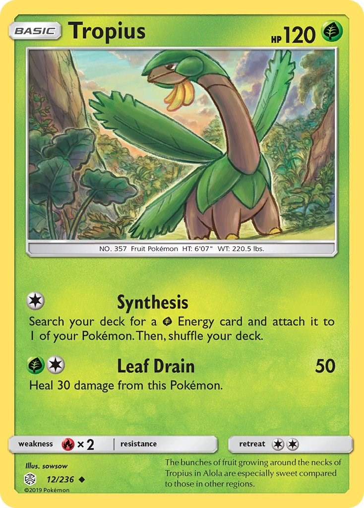 Tropius SM - Cosmic Eclipse 12/236 NM Pokemon