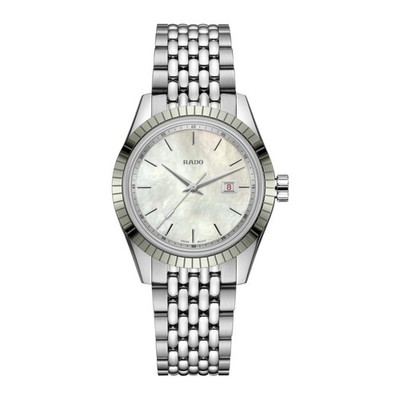 Rado HyperChrome Quartz White MOP Dial Stainless Steel Ladies Watch R33104918