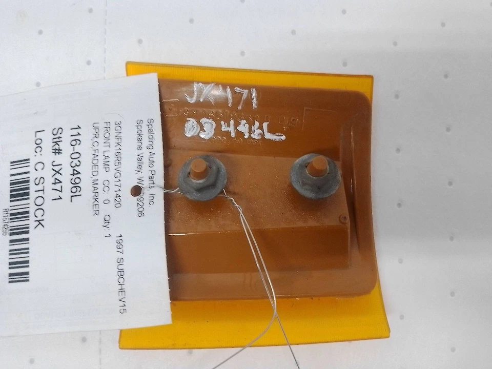 Reflector de marcador lateral izquierdo del conductor de 1997 Chevrolet Suburban 1500 11574255 Foto 4 de 4